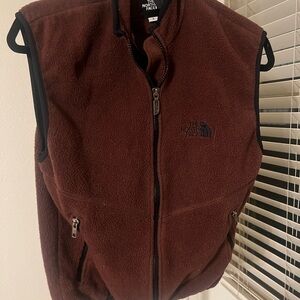 The North Face Maroon Fleece Vest